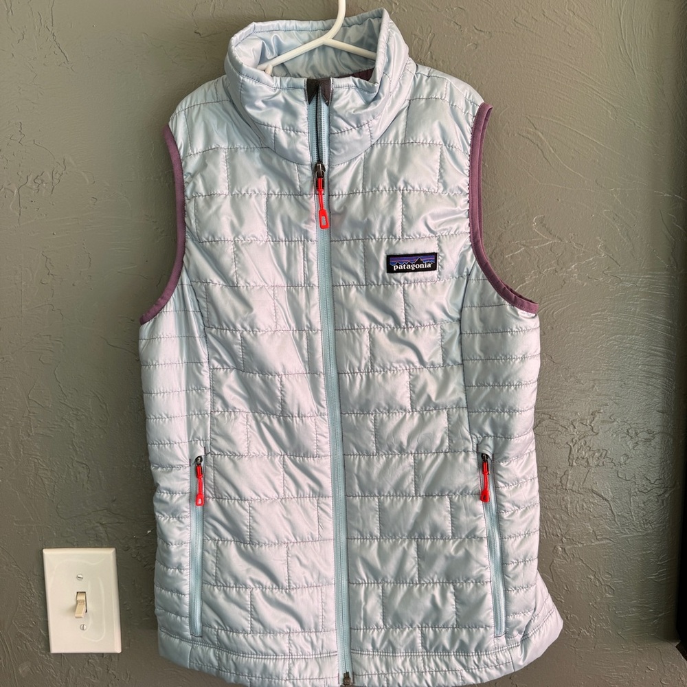 Patagonia Nano Puffer Vest, Women’s, Sky Blue XS
